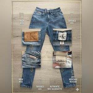 Calvin Klein Jeans High-Rise Mom Jeans 2017 sz 25